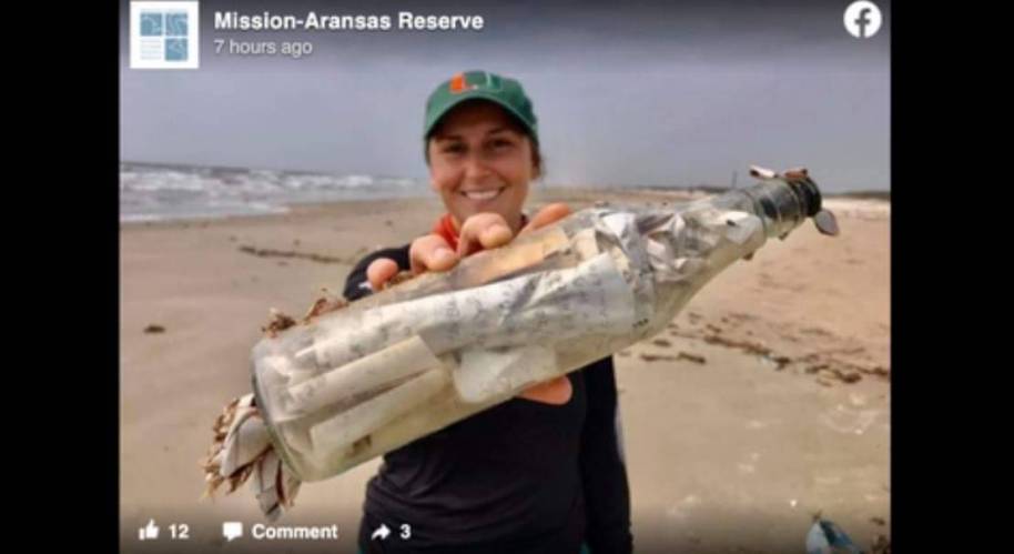 Unusual message in a bottle, likely from Cuba, washes ashore in Texas