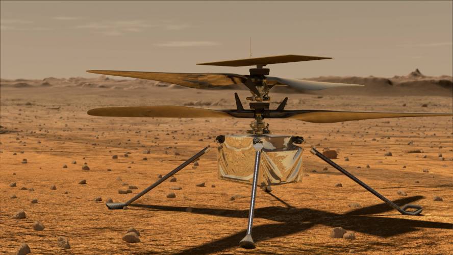 Nasa tests Ingenuity helicopter's first flight to Mars