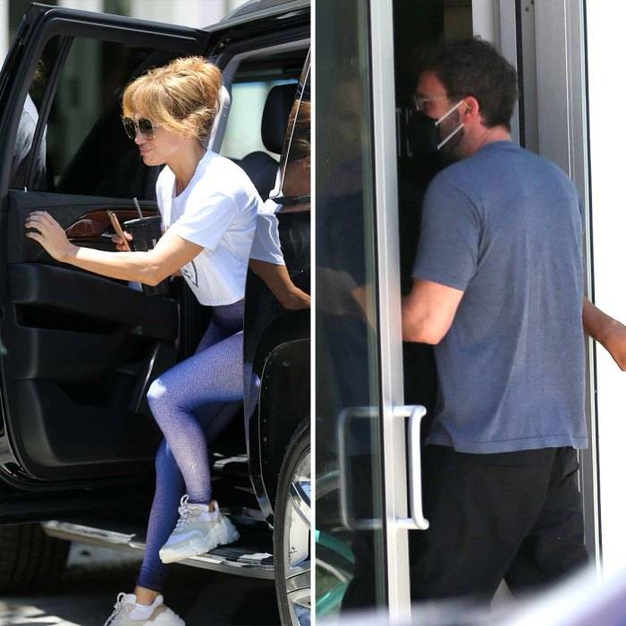Jennifer Lopez and Ben Affleck spotted kissing during Miami gym date