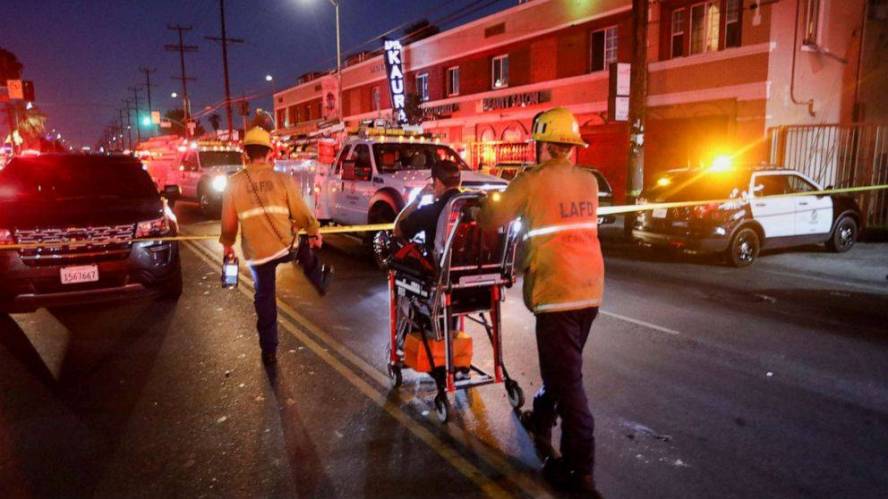 16 people, including police officers, injured in explosion of illegal fireworks in Los Angeles