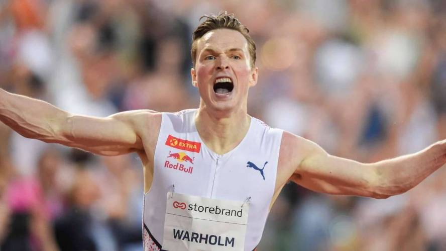 Norway's Karsten Warholm breaks Kevin Young's 29-year-old 400m hurdles world record
