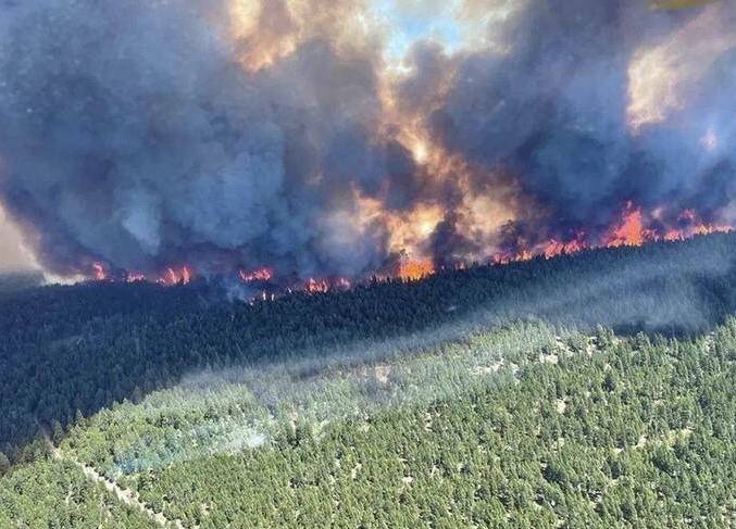 Lightning strikes fuel wildfires in British Columbia