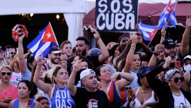 Dozens held after Cuban antigovernment protests
