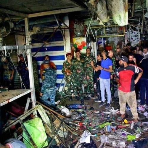 At least 35 people were killed after suicide bomber strikes at Baghdad market Eid shoppers