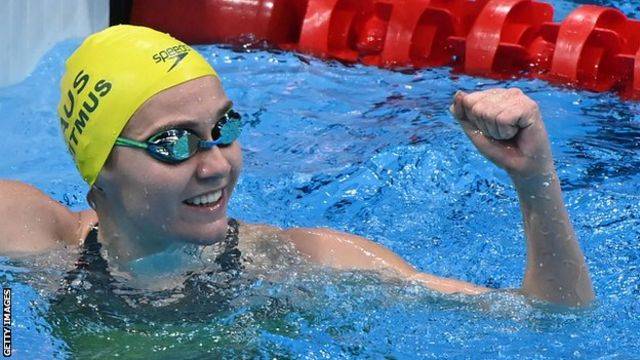 Australia's Ariarne Titmus wins women's 200m freestyle for the second gold medal of the Games