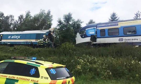 Two Trains Collide in the village of Milavče, western Czechia, and Dozens Are Injured