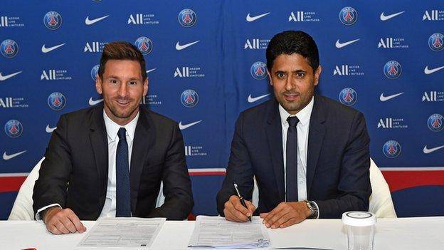 Messi signs a two-year Contract for Paris St Germain after leaving Barcelona