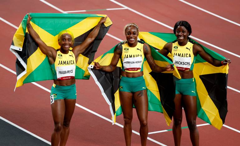Jamaica’s Elaine Thompson-Herah leads 100 clean sweeps in record-setting time