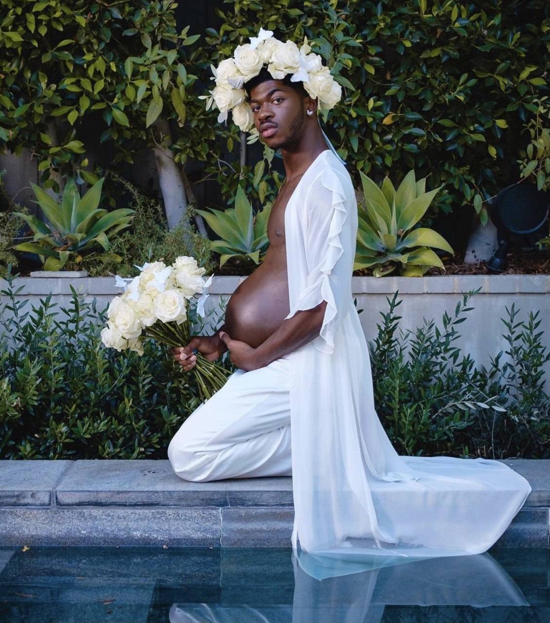 Lil Nas X Rocks Baby Bump in 'Maternity Shoot' to Celebrate - The
