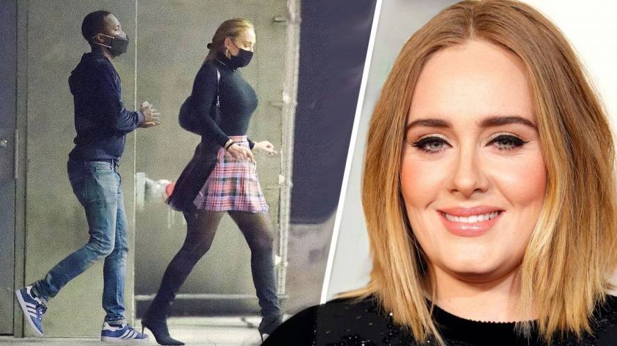 Adele Sports Cute Miniskirt for Date Night With Rumored Boyfriend