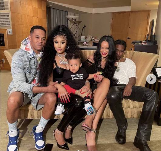 Rihanna and A$AP Rocky Hangout With Nicki Minaj and Kenneth