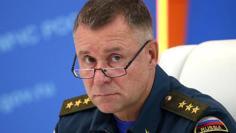 Yevgeny Zinichev Russian minister dies during training exercises in the Arctic