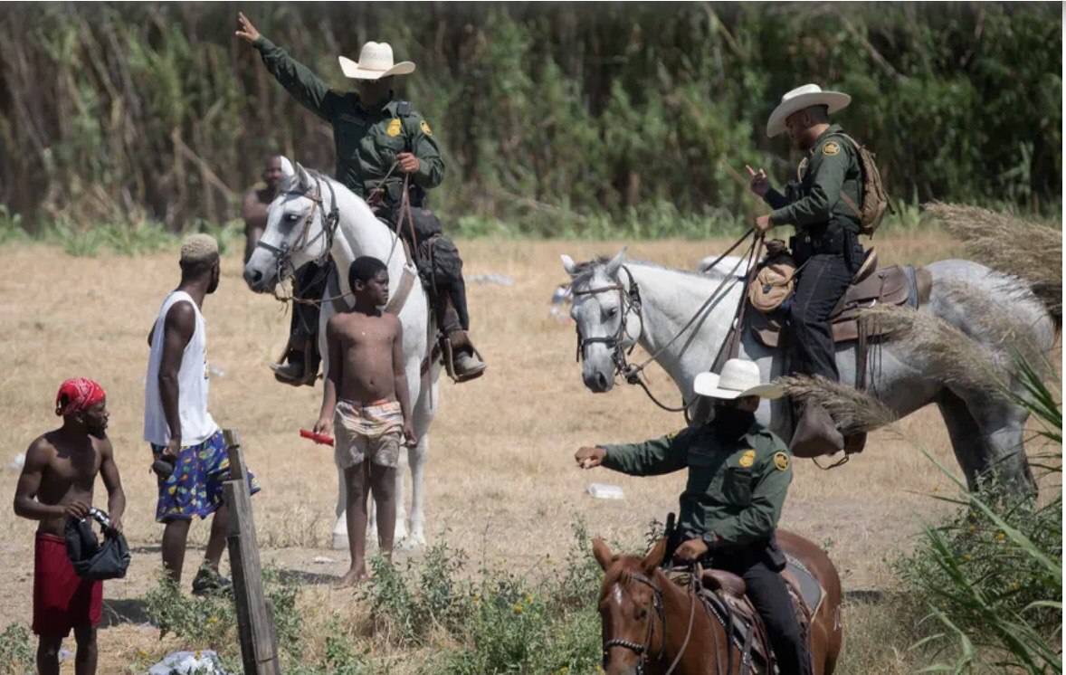 U.S. Border patrol agents criticized for treatment of Haitian migrants in Del Rio