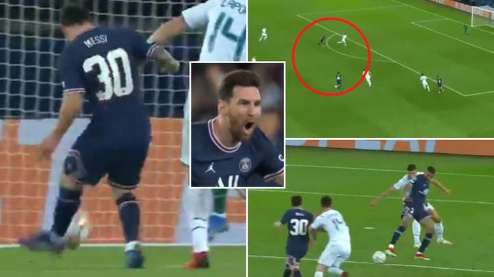 Lionel Messi Scores His First Goal For PSG Against Man City