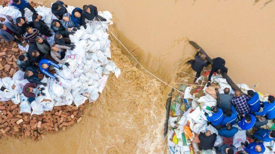 Floods in china Nearly 2 million people were displaced in Shanxi province