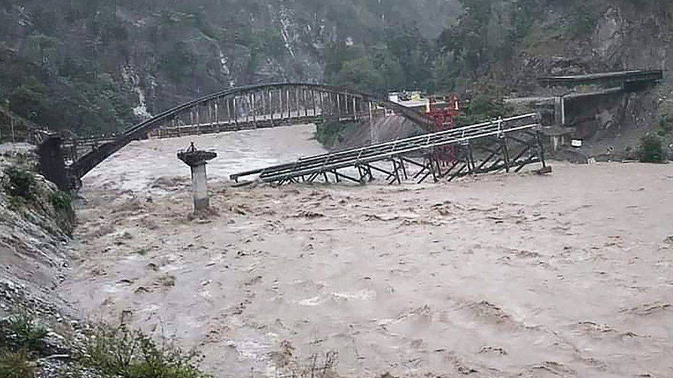 The northern region of India Uttarakhand 46 killed in floods in the Himalayan state