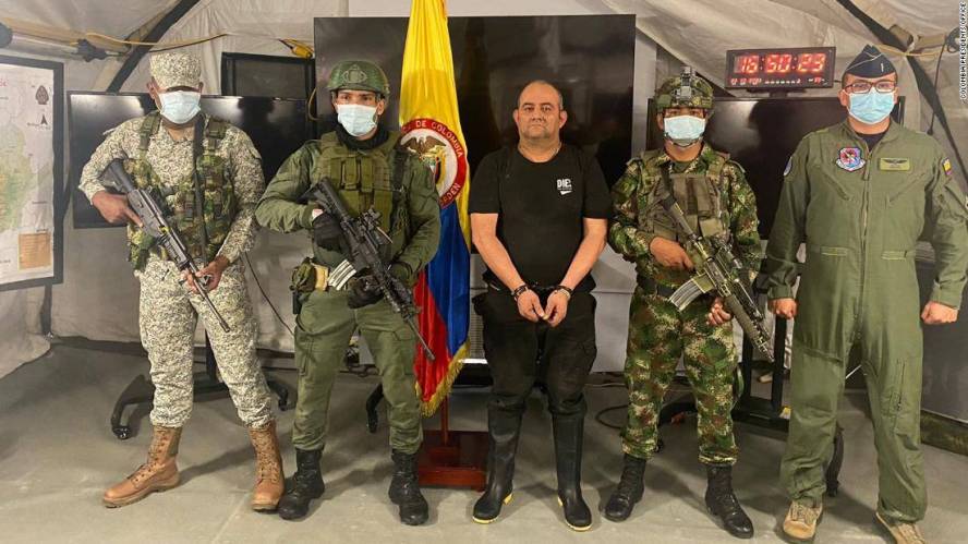 Colombia's president hails captures its 'most-feared drug lord Dairo Antonio Usuga