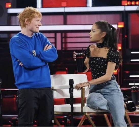 'The Voice': Ariana Grande and Ed Sheeran Talk Married Life and the First Time They Met