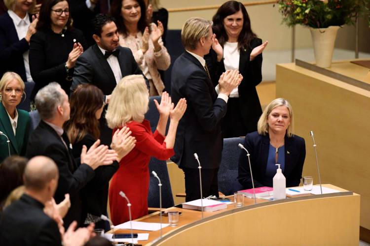 Sweden’s lawmakers elect for the second time the country's first female Prime Minister