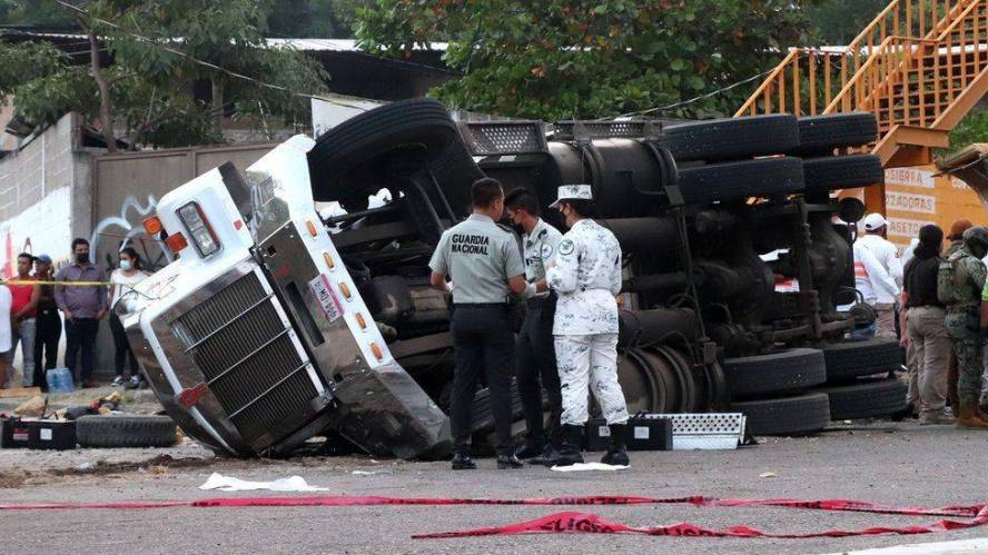 In a Mexico truck crash, almost 53 people were killed as the trailer overturned