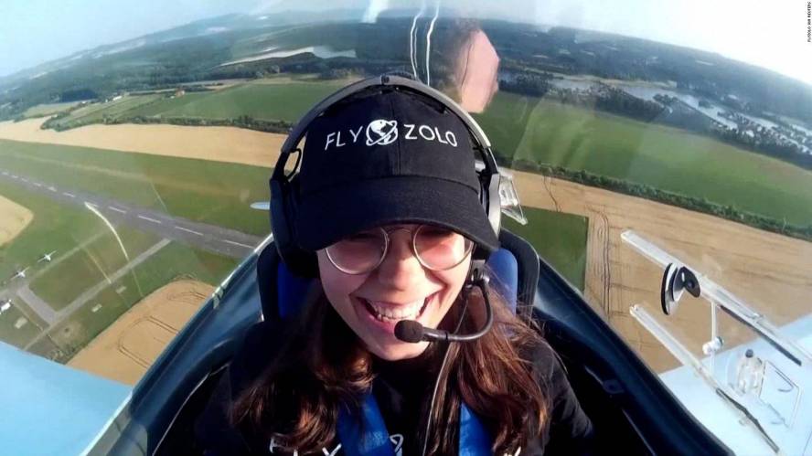 19 year old aviator Zara Rutherford lands historic flight in Seoul
