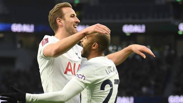 Tottenham 3-1 Morecambe: Spurs rally with late goals to survive