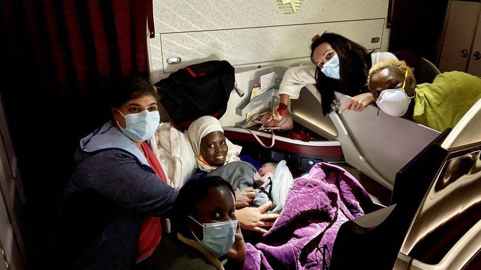 Dr Aisha Khatib Canadian doctor delivers 'Miracle' baby on flight
