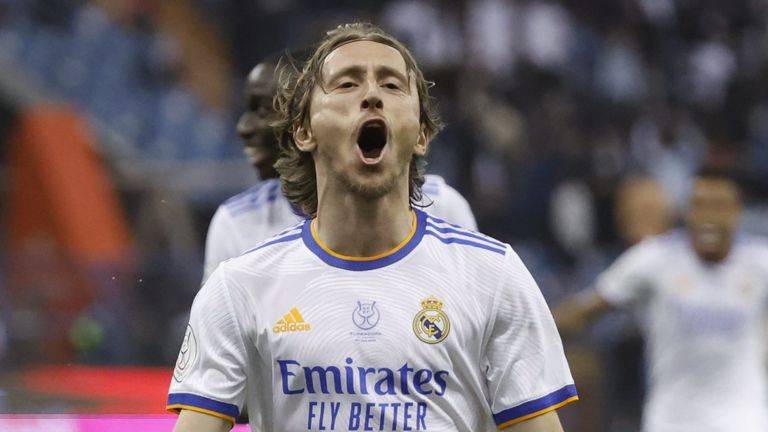 Luka Modric scores in Super Cup final win Athletic Bilbao 0-2 Real Madrid