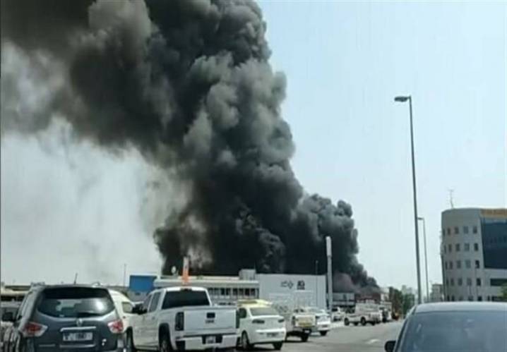 'Drone attack' causes three oil tankers to explode at Abu Dhabi airport fire