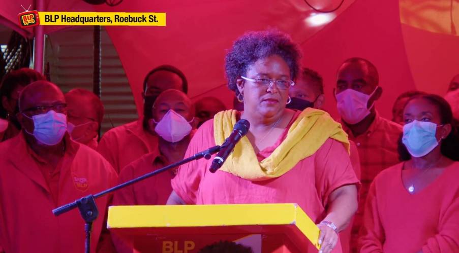 Barbados Prime Minister Mia Mottley breaks up with the Queen to win the second landslide