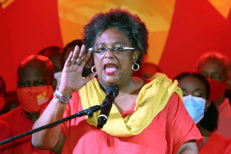 Caribbean leaders congratulate Barbados PM Mia Mottley on election win