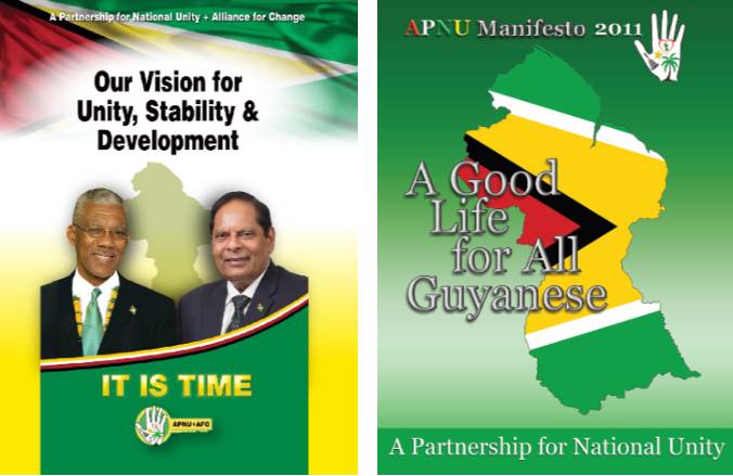 GUYANA'S OPPOSITION A Partnership for National Unity+Alliance For Change (APNU+AFC)