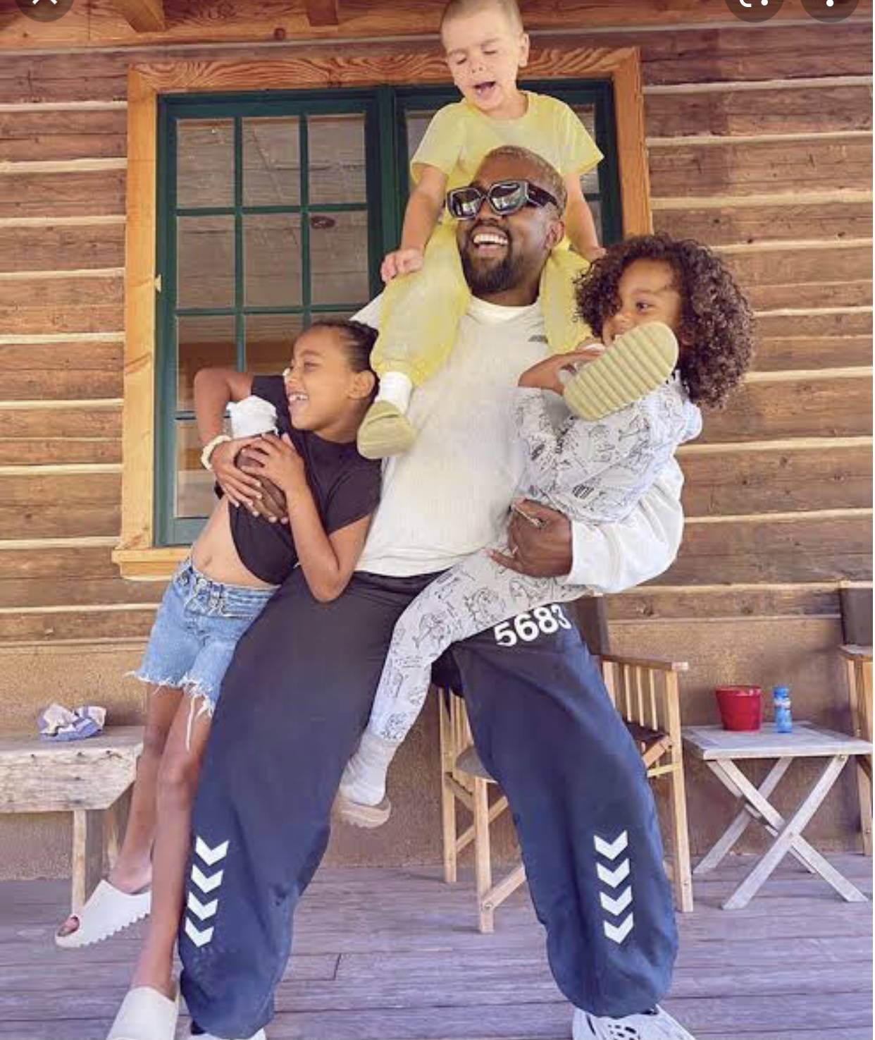 Kanye West Spends Time With His Kids After Slamming Kim Kardashian