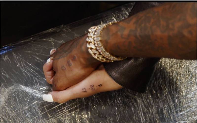 Cardi B and Offset Tattoo Each Other With Wedding Dates on Their Hands