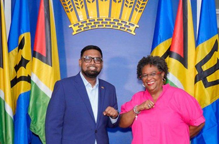 Barbados PM Mia Mottley visits Guyana