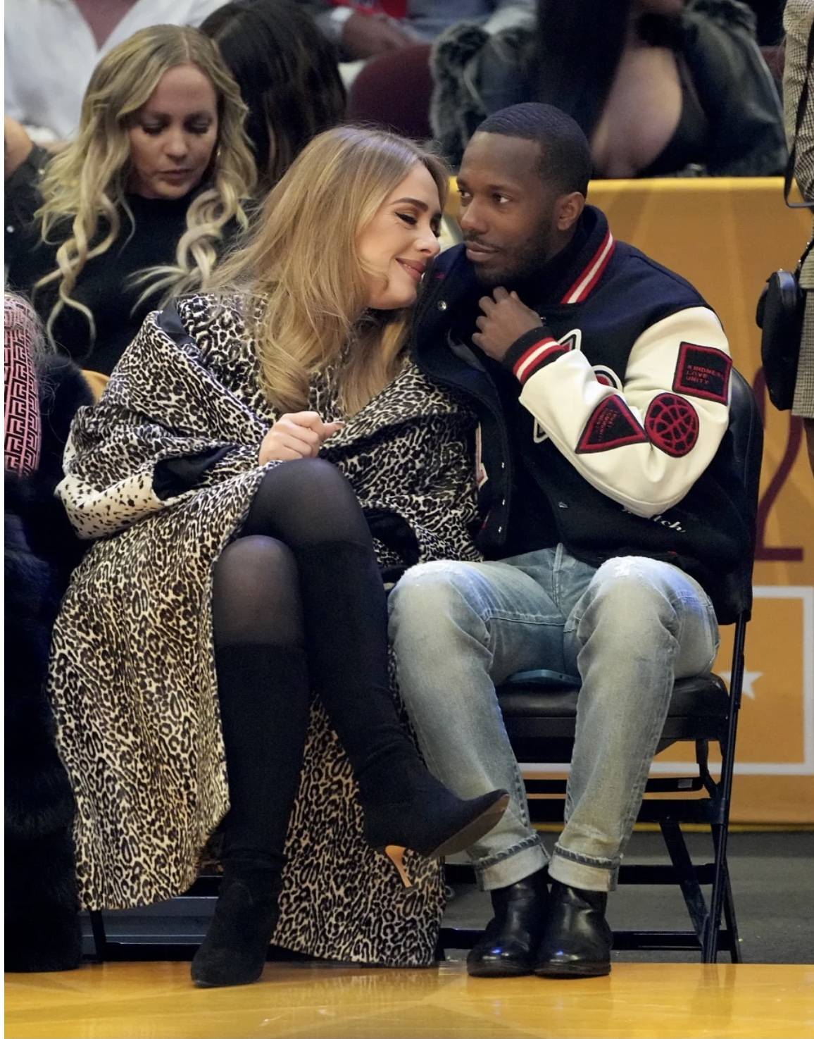 Adele Cozies Up to Rich Paul at NBA All-Star Game, Hangs With Mary J. Blige
