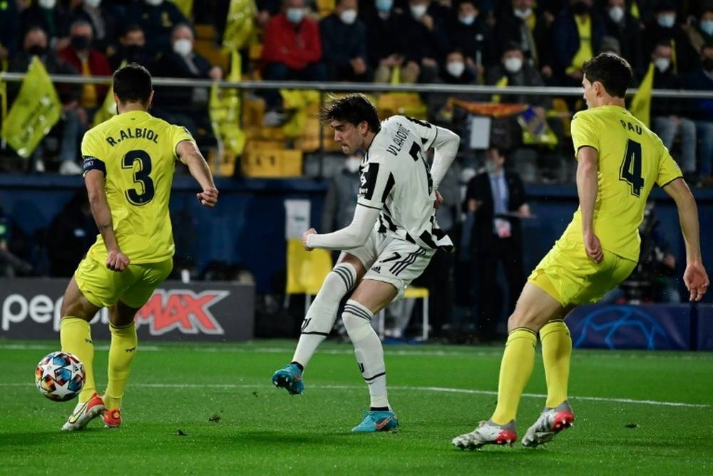 Villarreal held at home by Juventus to a 1-1 draw in R16 first tie