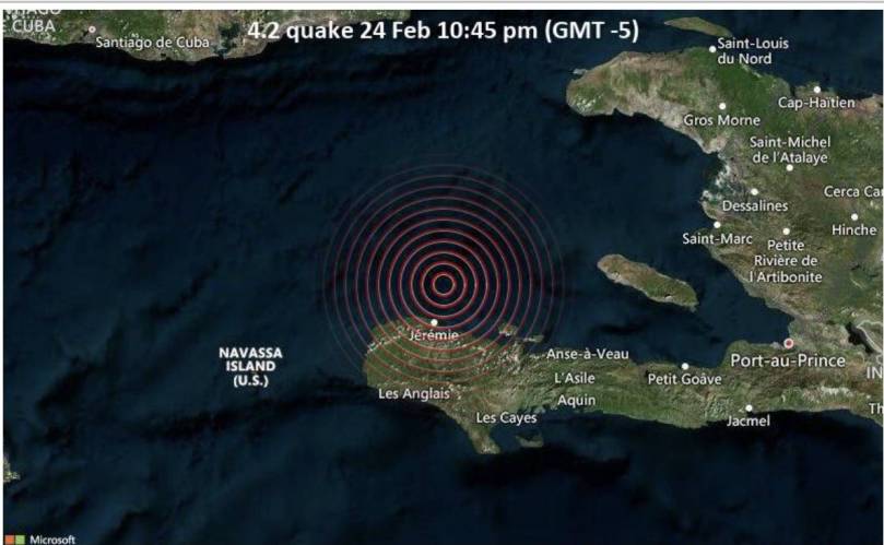 Moderate magnitude 4.0 earthquake at 10 km depth
