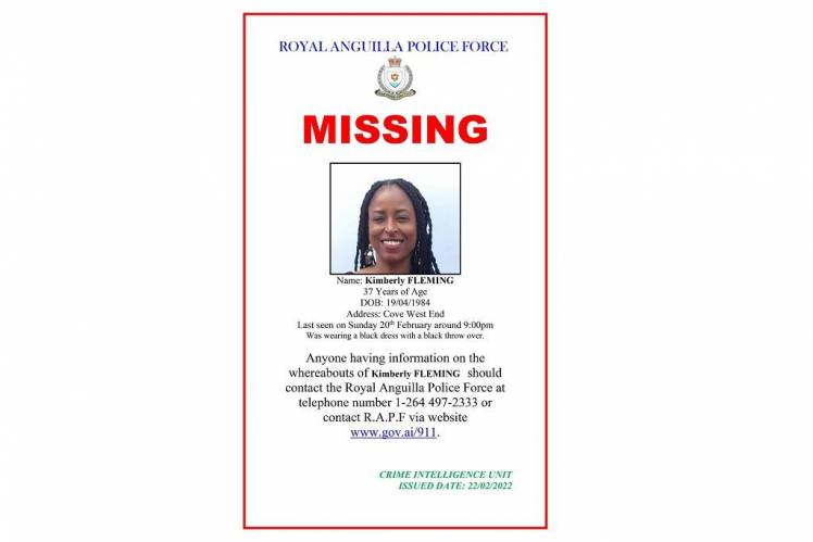 Anguilla police intensify search for missing woman, Kimberly Fleming
