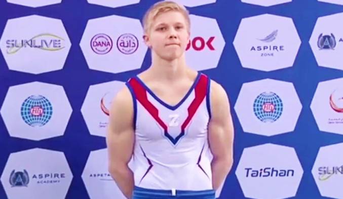 Russian gymnast causes OUTRAGE in World Cup event after wearing a national war symbol