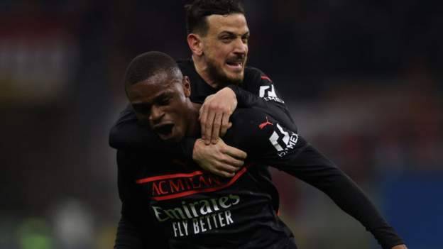 AC Milan 1-0 Empoli: Pierre Kalulu scores as league leaders win