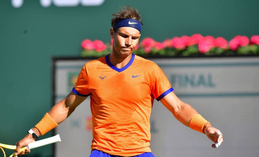 Rafael Nadal has a rib stress fracture, ruling him out for up to six weeks