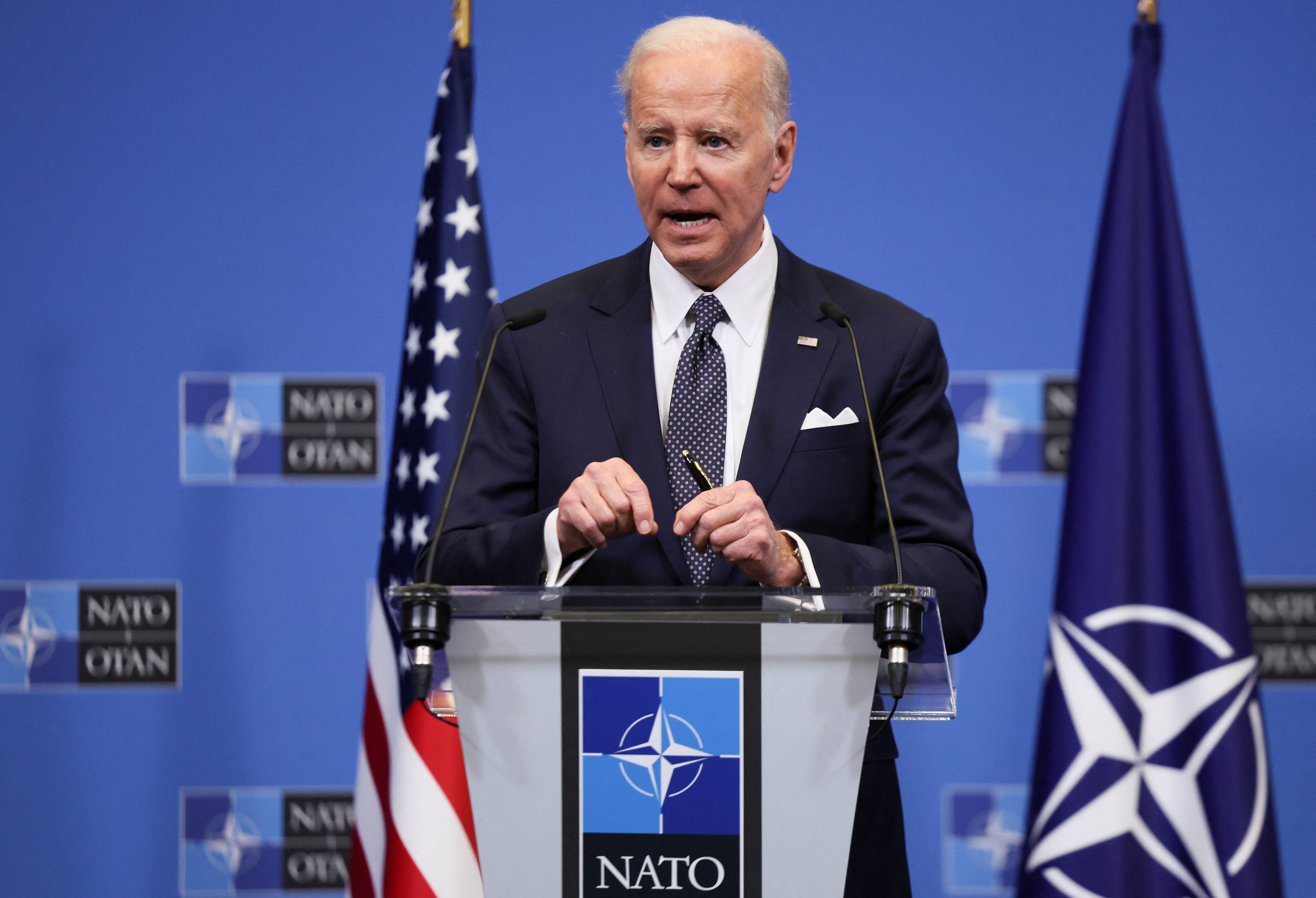 Biden warns Russia Nato will respond if it uses chemical weapons