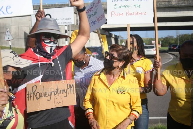 Trinidad and Tobago Opposition stages protest against fuel price increases