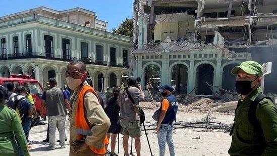 Massive explosion damages hotel in Cuban capital, eight deaths reported