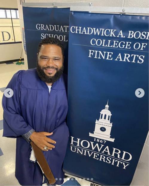 Anthony Anderson Graduates From Howard University at 51: Inside His Emotional Graduation Day