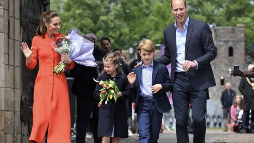 Prince George and Princess Charlotte Join Prince William and Kate Middleton for Surprise Cardiff Vis