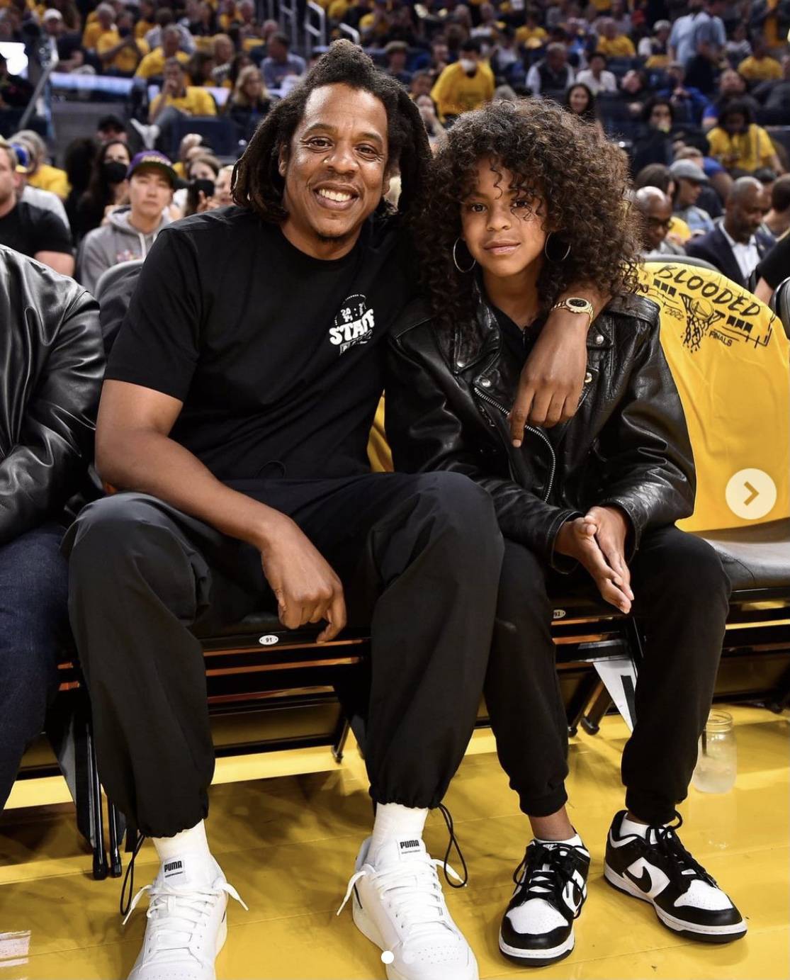 JAY-Z and Blue Ivy Have Adorable Father-Daughter Date Night at Game 5 of NBA Finals