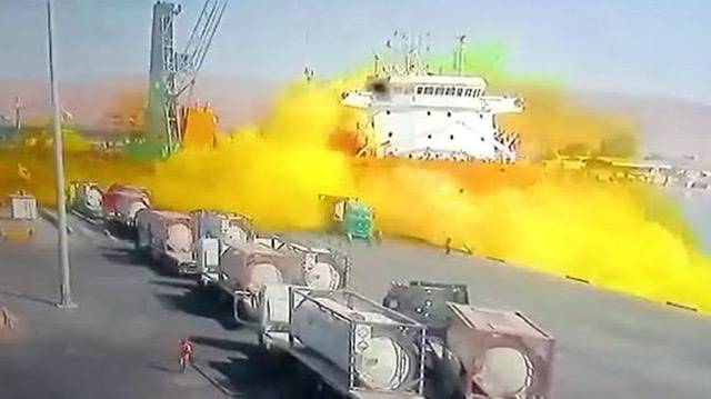 Jordan's Aqaba port Toxic gas leak kills 11, injures hundreds