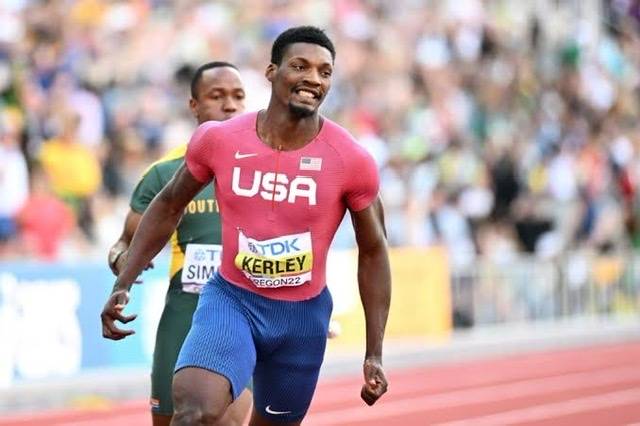 Fred Kerley leads US clean sweep in men's 100m, won a gold medal